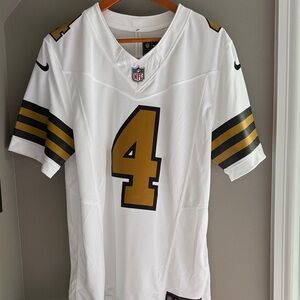 (NEW) Nike New Orleans Saints Vapor F.U.S.E. White Jersey - Carr